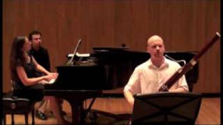 Sonata for Bassoon and Piano mvts 1 and 2 by John Steinmetz [upl. by Utley617]