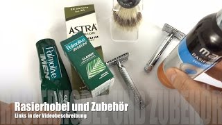 Rasierhobel Edwin Jagger und Mühle im Überblick mit Zubehör deutsch [upl. by Hultin594]