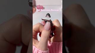 Gel Nail Extensions Removal 💅🏻 nails diynails [upl. by Cooper]