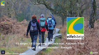 Eifelsteig stage 1 Kornelimünster  Roetgen 15 km [upl. by Dode]