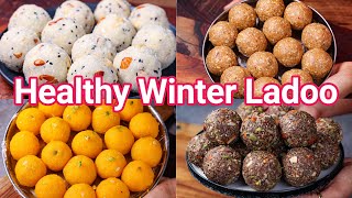 Healthy Must Have Winter Ladoo Recipes  Protein Rich Easy Laddus  High Energy Laddu Recipes [upl. by Ivad]