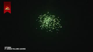 5 Inch Fireworks Shell  Green Falling Leaves Effect [upl. by Melamed]