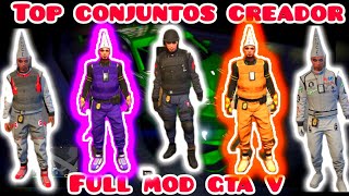 GTA 5  6 CONJUNTOS FULL MOD JOGGERS CONJUNTOS FULL MOD DE GTAV PS4 PS5 XBOX MODO CREADOR GTA [upl. by Nile]