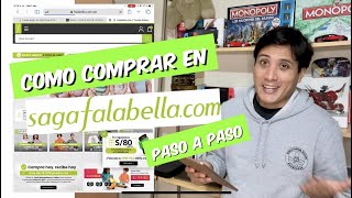 COMO COMPRAR EN SAGA FALABELLA POR INTERNET ONLINE  COMPRAS POR INTERNET PERU [upl. by Valerio]