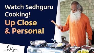 Watch Sadhguru cooking as the Master turns MasterChef [upl. by Neirb]