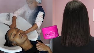 First time trying Hair Botox  How to Apply Hair Botox on Natural Hair  Nutree Hair Botox [upl. by Ladnyc391]