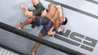 UFC 260  Tyron Woodley vs Vicente Luque Full Welterweight Match Highlights 3272021 UFC 4 [upl. by Hepsibah]