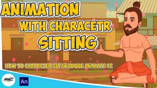 Mastering Character Sitting in Adobe Animate CC adobe animate cc course in Hindi adobe2d [upl. by Vi]