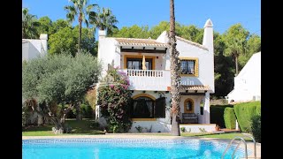 FOR SALE REF12617 FANTASTIC VIEWS FRONTLINE VILLA VILLAMARTIN GOLF COURSE 3 bed 3 bath €288000 [upl. by Alexandra406]