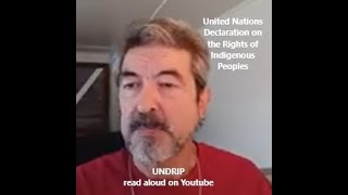 UNDRIP read aloud  United Nations Declaration on the Rights of Indigenous Peoples [upl. by Aniled]