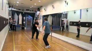 Stage Combat Broadsword Basics Exam Fight March 2011 [upl. by Gerdi]