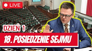 🔴18 posiedzenie Sejmu RP dzień pierwszy 25 września 2024  Transmisja na ŻYWO z obrad Sejmu 🔴 [upl. by Shamrao280]