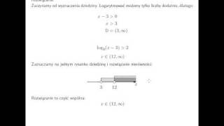 Nierówność logarytmiczna [upl. by Darnall]