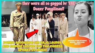 DONNY at NADINE L nanguna sa BYS FASHION WEEKDONNY is 🔛🔝main character things only what a slay [upl. by Iur373]