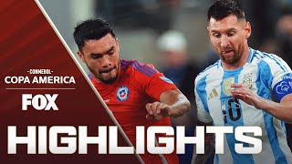 Chile vs Argentina Highlights  2024 Copa América [upl. by Jarl]