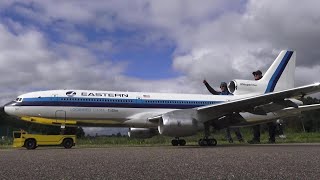 Big Selfbuild RC Airliner Lockheed L1011 Tristar Turbine Model [upl. by Ydnew]