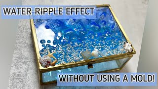 Unbelievable Resin Water Ripple Effect Without a Mold [upl. by Assillim]