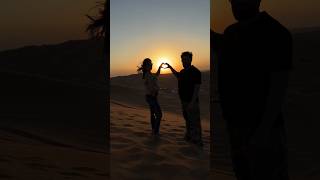 Sahara desert sunset view love ❤️ kritikamalik love sahara armaanmalik [upl. by Emmanuel94]