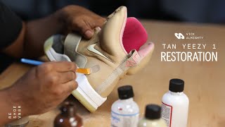 Nike Air Yeezy 1 Tan Restoration with Vick Almighty [upl. by Aihsem]