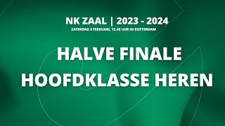 NK ZAAL 🏑  Halve Finale Hoofdklasse Heren  Den Bosch  Rotterdam [upl. by Urdna]