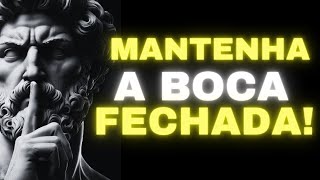 O SILÊNCIO É O cúmulo do desprezo 11 características de quem fala menos  ESTOICISMO [upl. by Leinahtan]