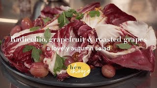 Radicchio salad with roasted grapes [upl. by Kadner]