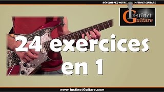 24 exercices techniques en 1 à la guitare [upl. by Anrev]