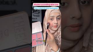 Blusher according skin tone and skin undertone for beginner  makeupbynafeesaqureshi makeupartist [upl. by Ganiats104]