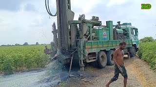 borewell water  225 फीट पे फुल पानी  from borewell  amazing water  Radhika drilling [upl. by Annohsak]