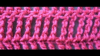 Double Treble Crochet or Double Triple Crochet Stitch dtr [upl. by Nnayllek]