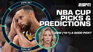 NBA CUP PICKS 🤑 Celtics 380 have the BEST ODDS but Tyler likes Warriors at 161 👀  ESPN BET Live [upl. by Lynch]