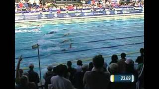 Hayden beats Phelps in 100m freestyle from Universal Sports [upl. by Jeff257]