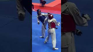 IT NATIONAL HIGHLIGHTS🥋Aalya Gupta✨️🔥Taekwondo nationals sparring highlights youtubeshorts [upl. by Relyhcs]