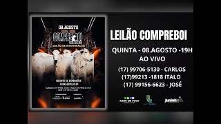 LEILÃO AO VIVO Inauguração Leilão Compre Boi [upl. by Neema]