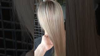 Fashion color saaking loyal clients homeservicesalon nagrerebond kahit naka bleach at damge n buhok [upl. by Aicilra]