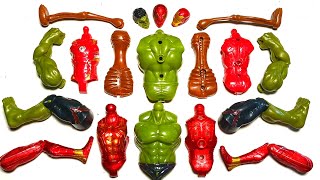 AVENGERS TOYS ASSEMBLE SUPERHERO SPIDERMAN VS SIREN HEAD VS HULK SMASH VS IRONMAN [upl. by Stanfield]