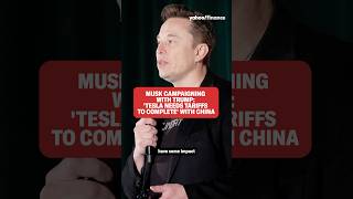 Musk campaigning with Trump ​‘⁠tesla needs tariffs to compete’ with China strategist says [upl. by Nallij]