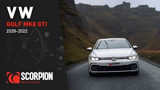 VW Golf MK8 GTI GPF back Scorpion Exhaust [upl. by Dory399]