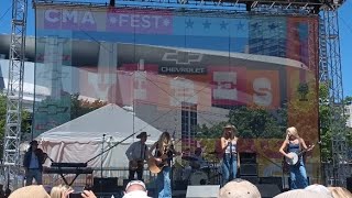 The Castellows quotHurricanequot at CMA Fest Vibes Stage 6724 [upl. by Lihp]