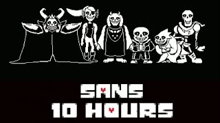 Undertale OST sans 10 Hours HQ [upl. by Elleryt]