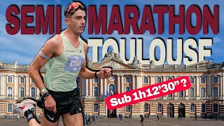 NOUVEAU RECORD AU SEMIMARATHON DE TOULOUSE  211km à plus de 17kmH [upl. by Corneille]