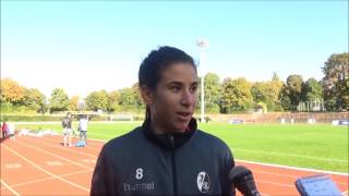 20161016 Borussia Mönchengladbach SC Freiburg Interview after the match with Hasret Kayikci play [upl. by Nomannic]