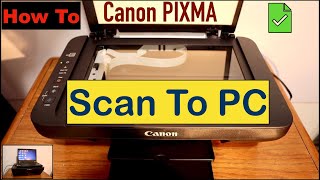 How To Scan Your Document From Canon Printer To Your PC [upl. by Acessej893]