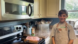 Blackened Snapper Supper by 11yearold Junior Chef [upl. by Donaugh10]