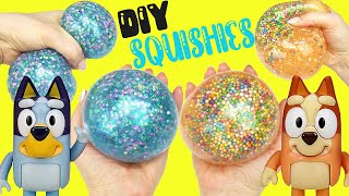 Bluey and Bingo DIY Squishies with Squishy Maker Crafts for Kids [upl. by Dnob206]