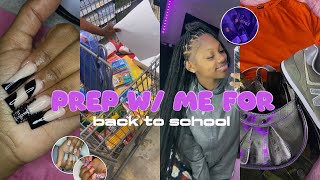 Back To School Prep  Maintenance Vlog  hair nails supply shopping packing  more [upl. by Wiseman]