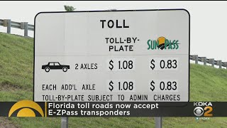 EZPass Now Being Accepted For Florida Toll Roads [upl. by Johm]