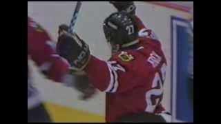 Jeremy Roenick Scores 1993 Chicago Blackhawks vs Tampa Bay Lightning [upl. by Mcknight]