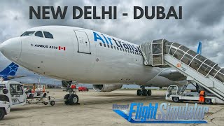 NEW DELHI  DUBAI  VIDP  OMDB  MSFS 2020  INDIGO A320 [upl. by Seko]