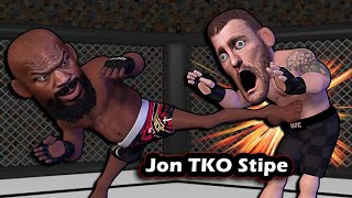 Jon Jones TKO Stipe at UFC 309 [upl. by Ihcas]